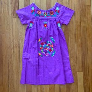NWOT Mexican-style embroidered dress